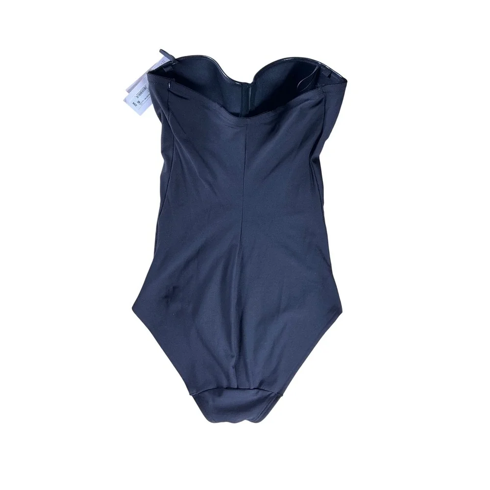 Ambrielle Womens Strapless Underwire Bodysuit Shapewear Black 38B NWT‎